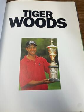 Tiger Woods Jack Clary Hardcover Golf Book 1997 Masters Smithmark Illustrated